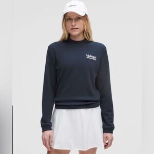 Lululemon NWT SZ L Cotton French Terry Crewneck Pullover *Tennis Club